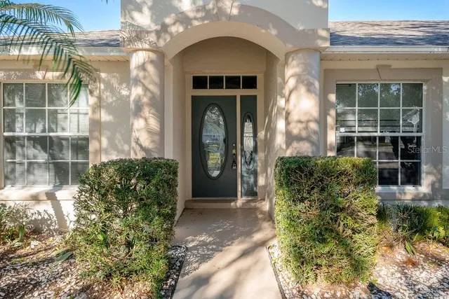 a front view of a house