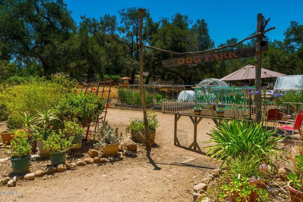 1273 South Rice Road, Unit 100 Ojai, CA 93023 - Photo 26 of 31 a garden view with a seating space