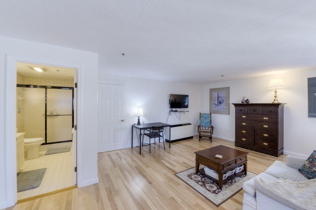 44 Elm Street, Unit 501 Worcester, MA 01609 - Photo 27 of 41 a living room with furniture and a wooden floor