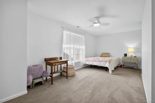 a bedroom with furniture and a window