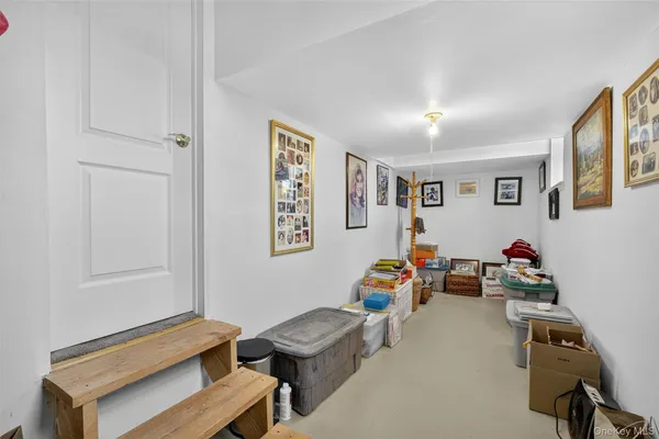a balcony with wooden floor and fence