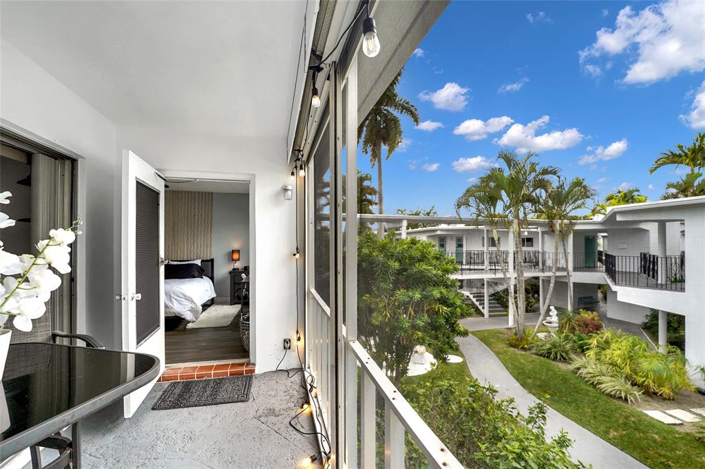 2161 Northeast 42nd Court, Unit 215 Lighthouse Point, FL 33064 - Photo 29 of 50 a view of balcony with patio