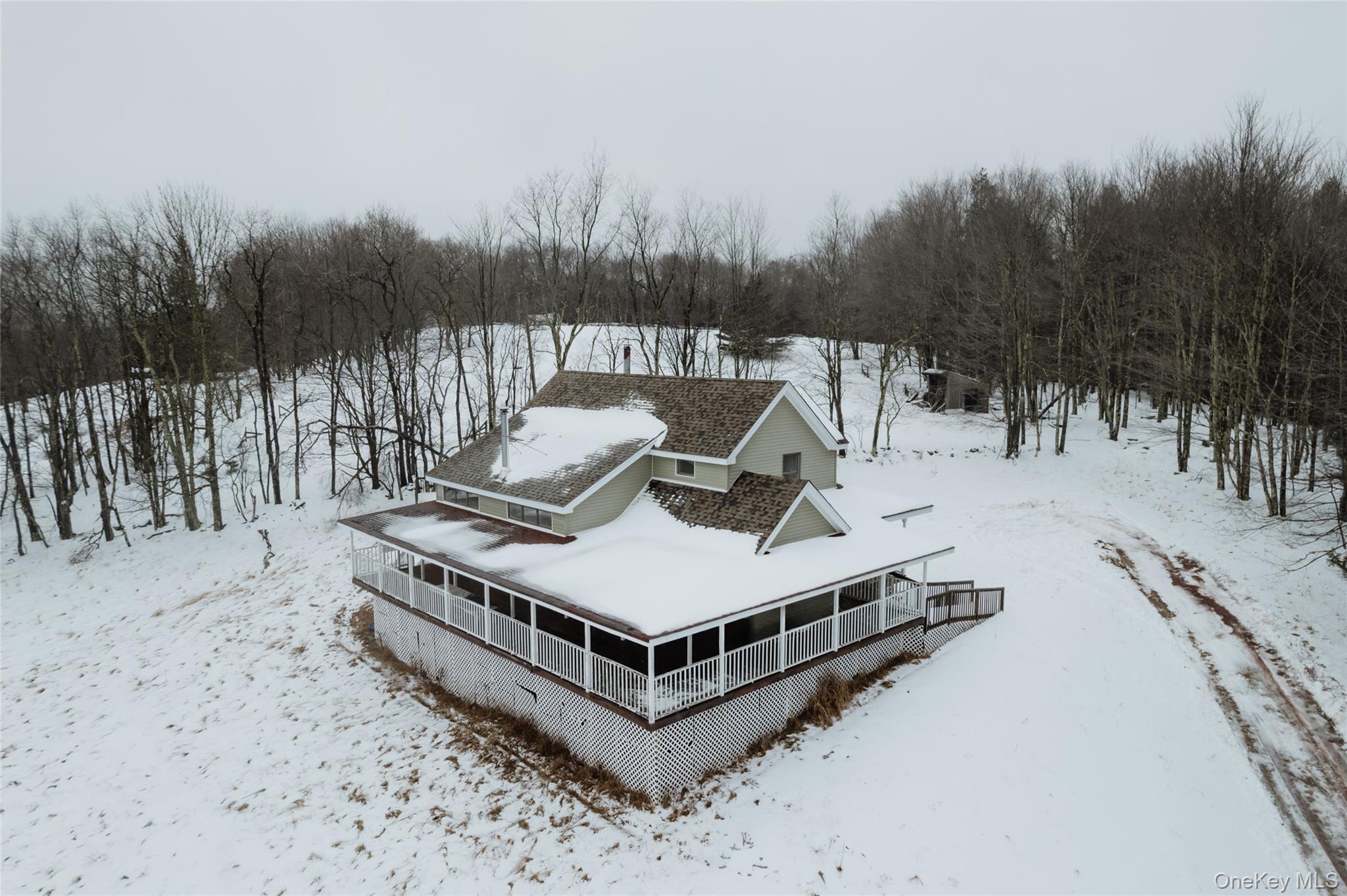 26 Beckys Hill Road Loch Sheldrake, NY 12759 - Photo 4 of 50 View of snowy aerial view