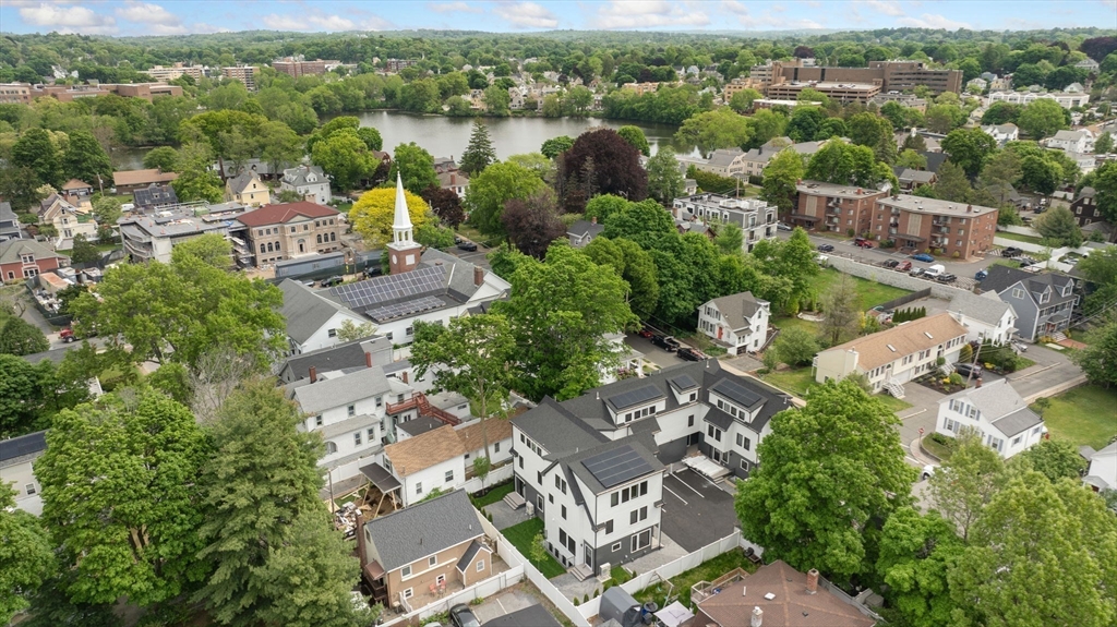 148 Myrtle Street, Unit 4 Melrose, MA 02176 - Photo 34 of 35 an aerial view of multiple house with outdoor space