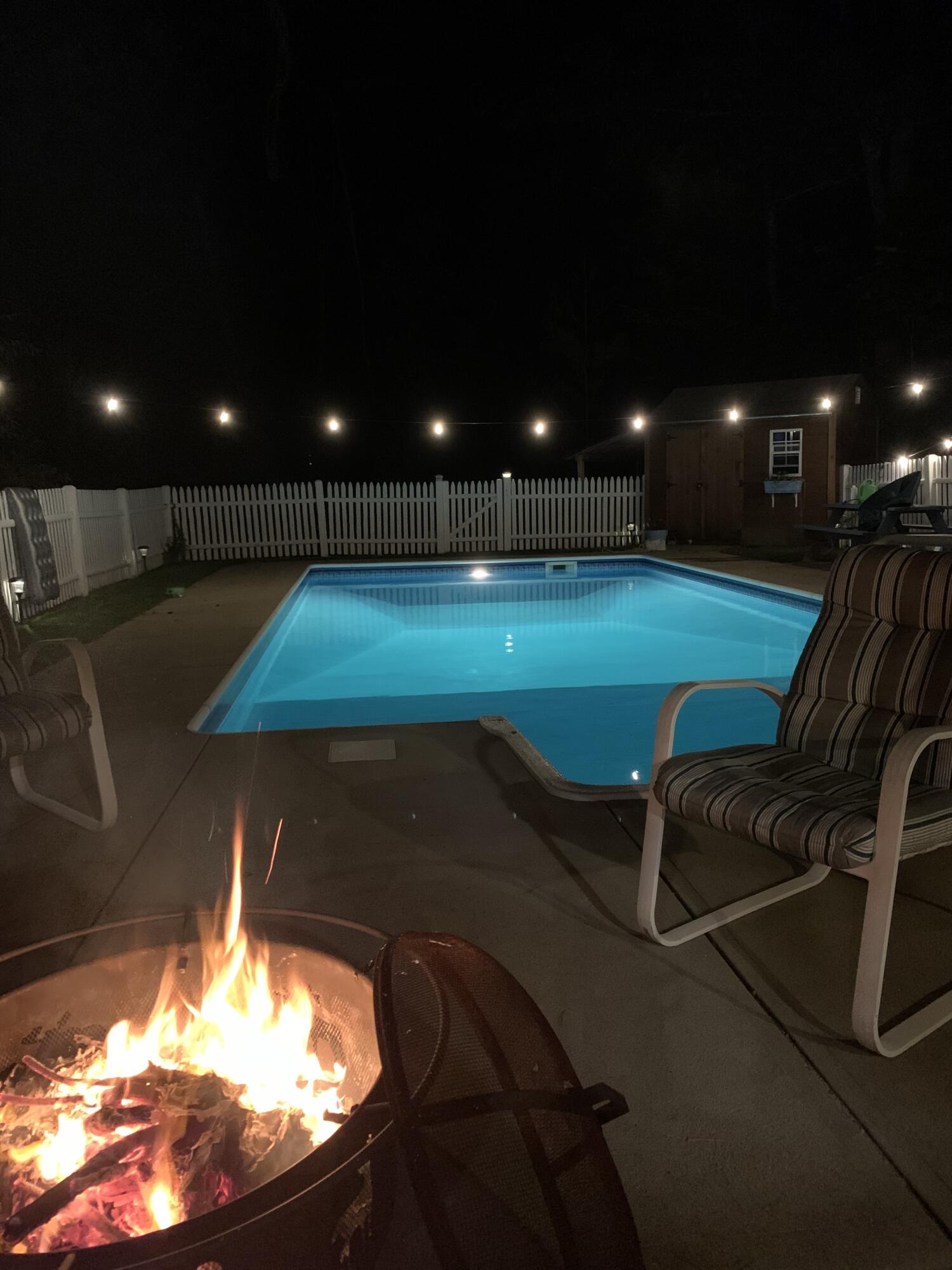 17 Bowdens Way Windham, ME 04062 - Photo 60 of 63 pool summer at night