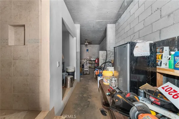 a view of storage and utility room