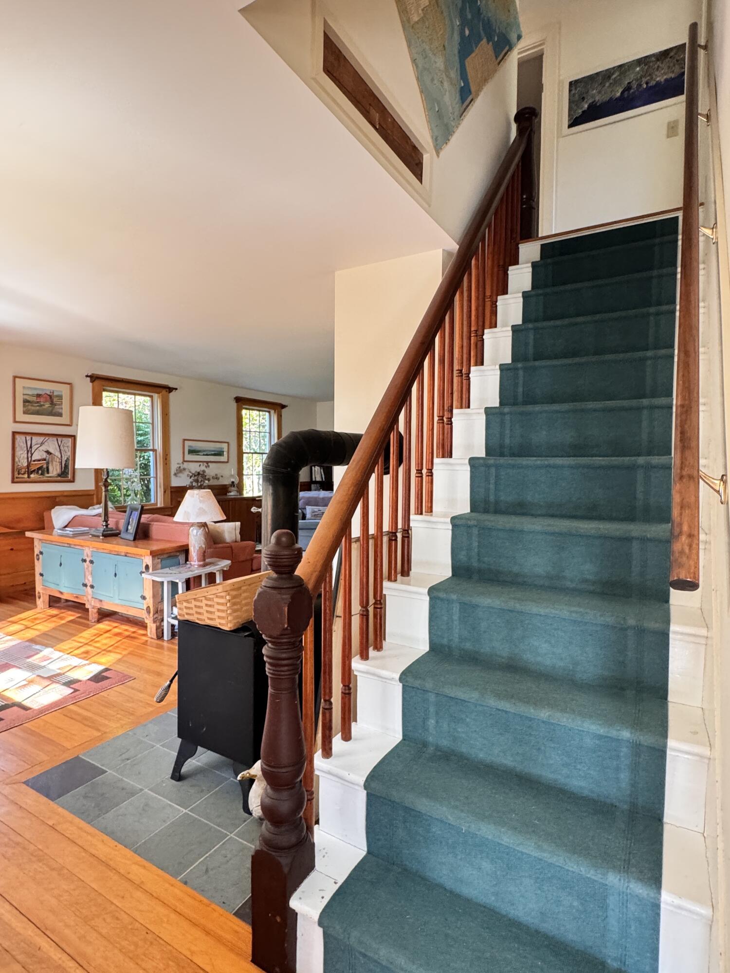 116 Bernard Road Bernard, ME 04612 - Photo 29 of 60 116 Bernard Road Staircase to LR