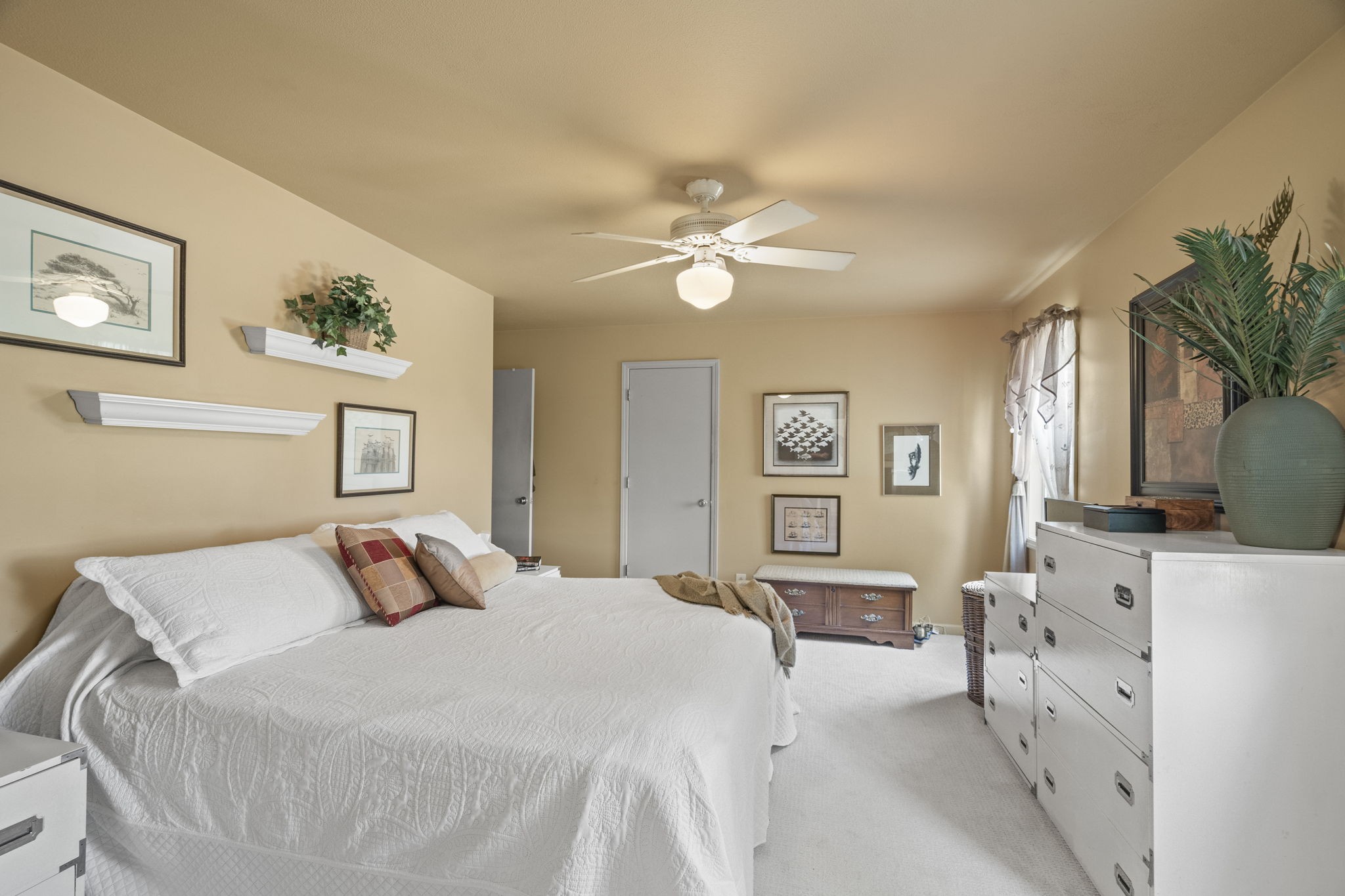 4760 Barren Plains Road Springfield, TN 37172 - Photo 21 of 47 a bedroom with a bed and a chandelier