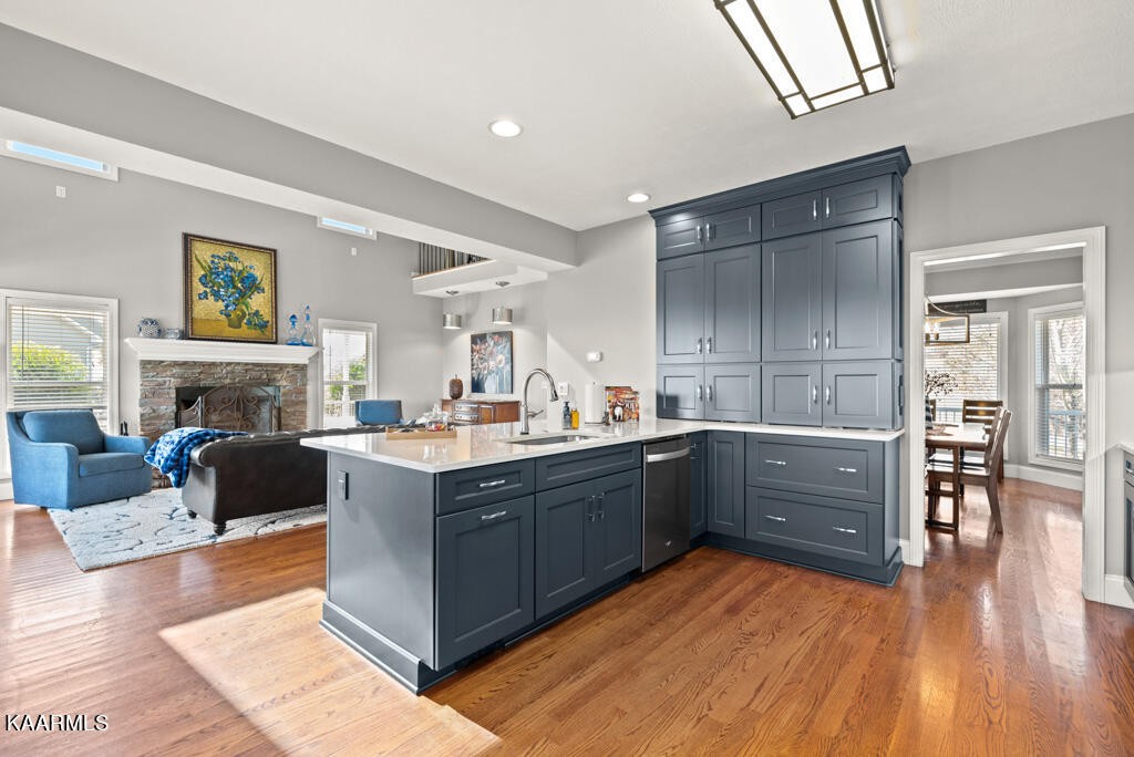 2582 Meadow Road West Greenback, TN 37742 - Photo 11 of 60 a kitchen with sink cabinets and wooden floor