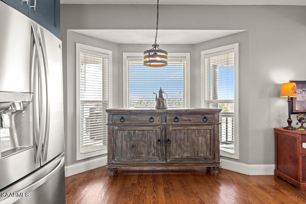 2582 Meadow Road West Greenback, TN 37742 - Photo 14 of 60 a bathroom with a granite countertop sink a mirror and a window
