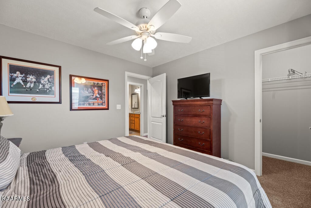 2582 Meadow Road West Greenback, TN 37742 - Photo 28 of 60 a bedroom with a bed and a flat screen tv