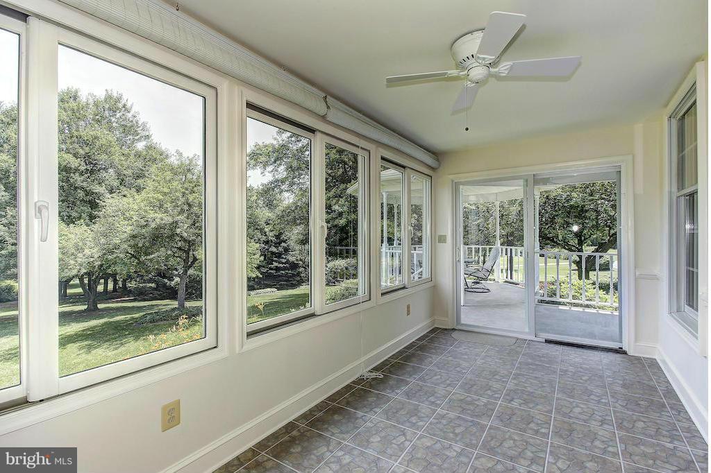 17600 Hardy Road Mount Airy, MD 21771 - Photo 11 of 30 Tiled Sunroom w/Anderson Sliding Windows/Fan
