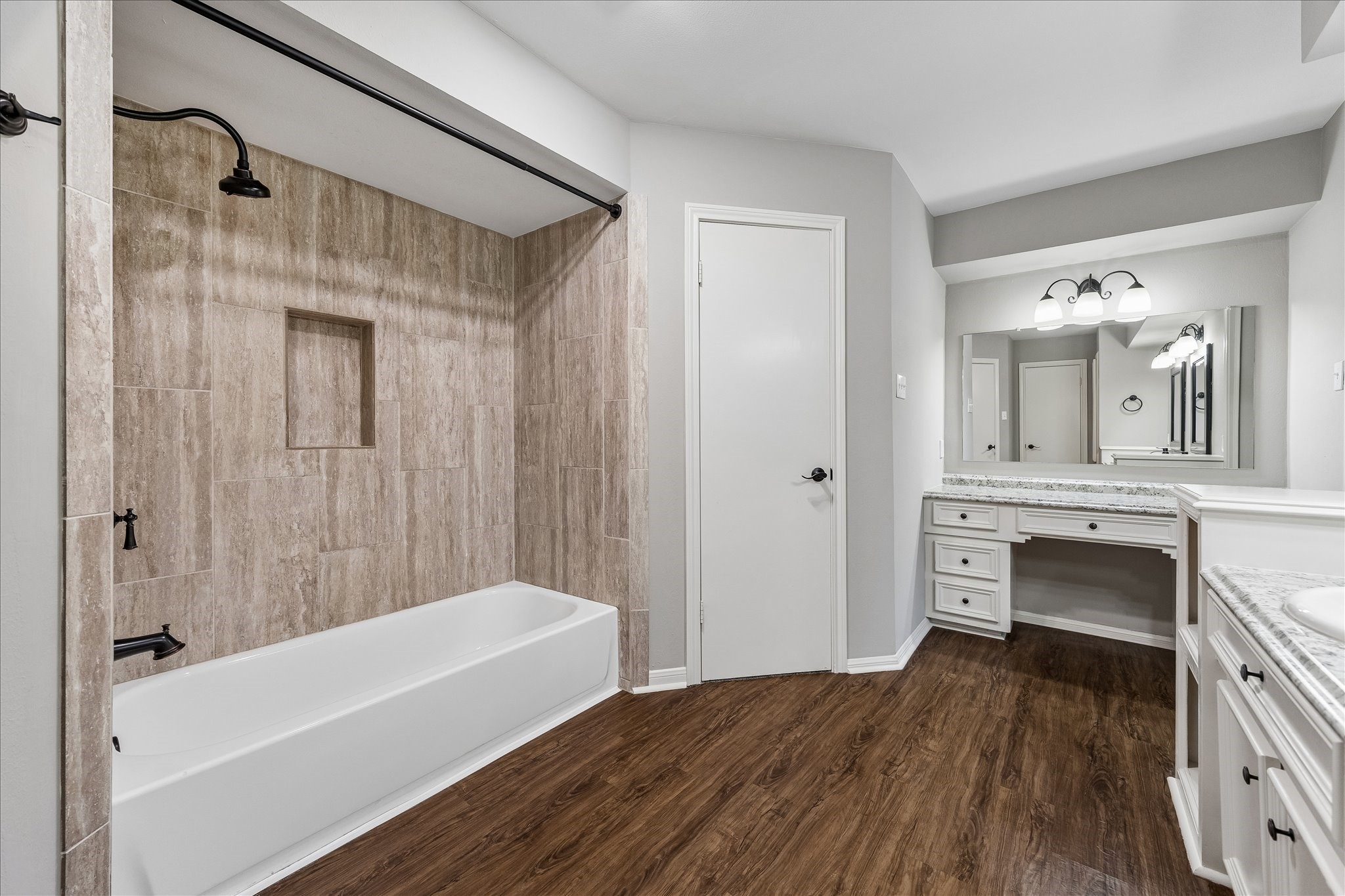 15066 Kimberley Court Houston, TX 77079 - Photo 17 of 27 A personalized vanity for getting ready and ample storage space.