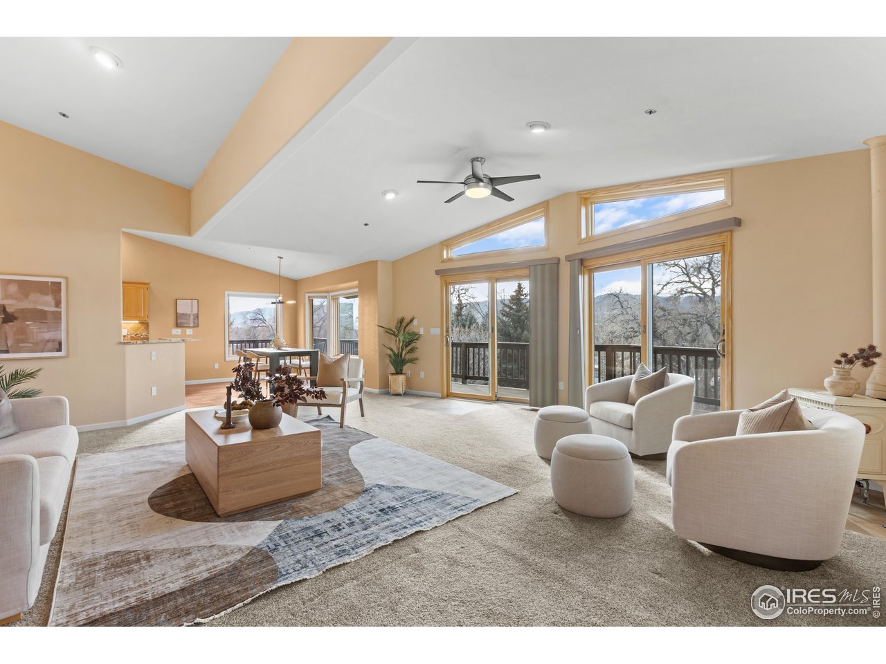 3308 Innisfree Lane Laporte, CO 80535 - Photo 26 of 50 a living room with furniture and a large window