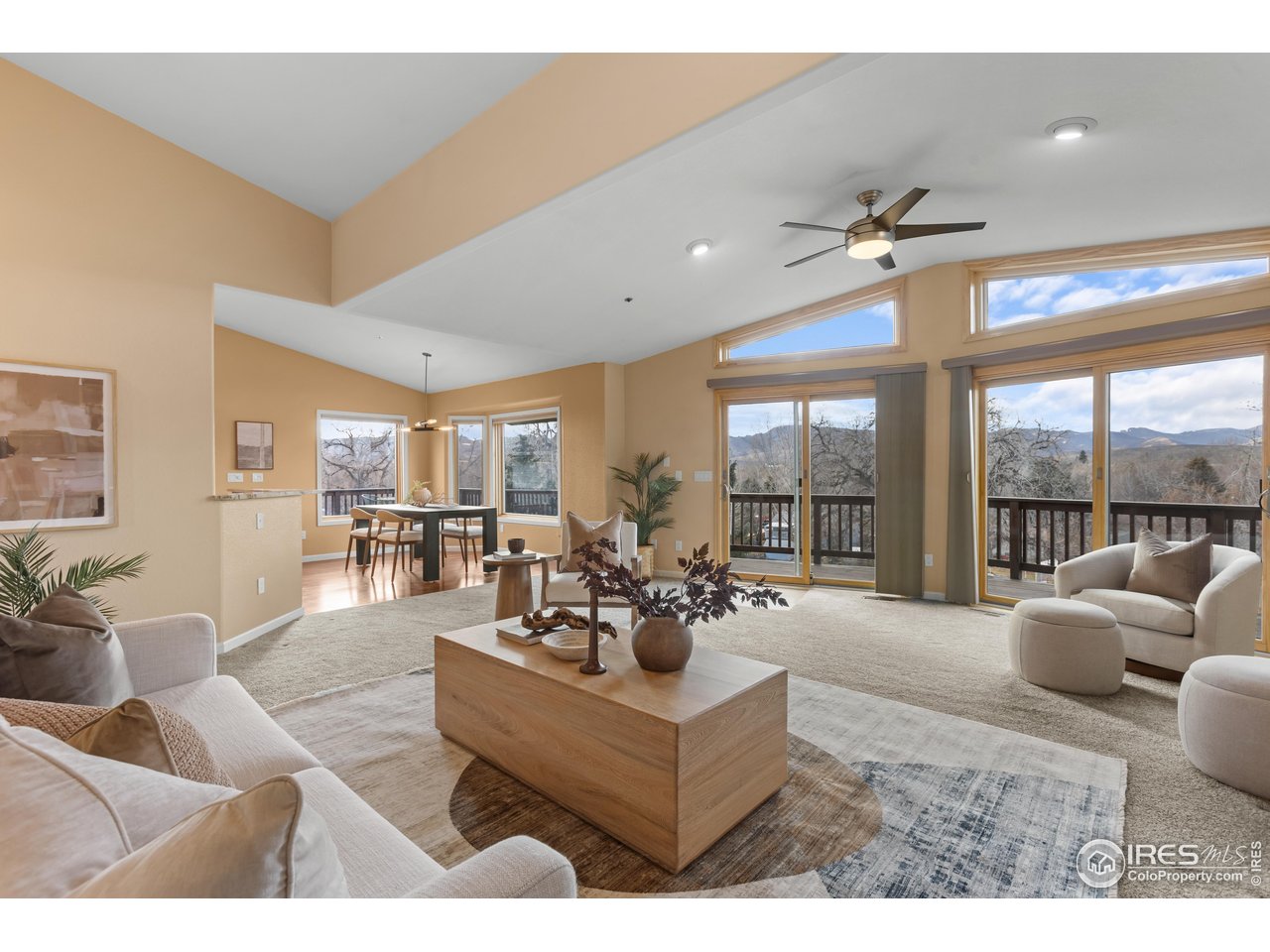 3308 Innisfree Lane Laporte, CO 80535 - Photo 27 of 50 a living room with furniture and a large window
