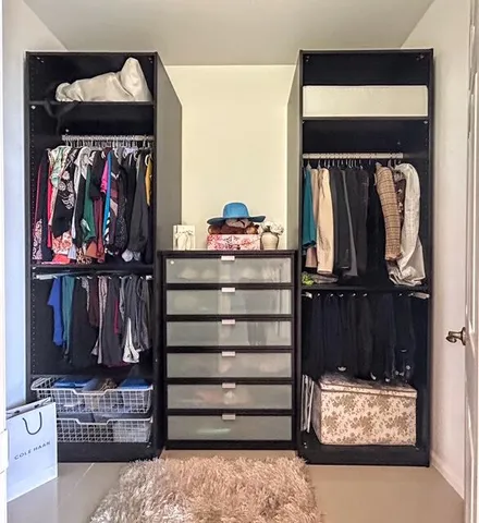 a view of walk in closet