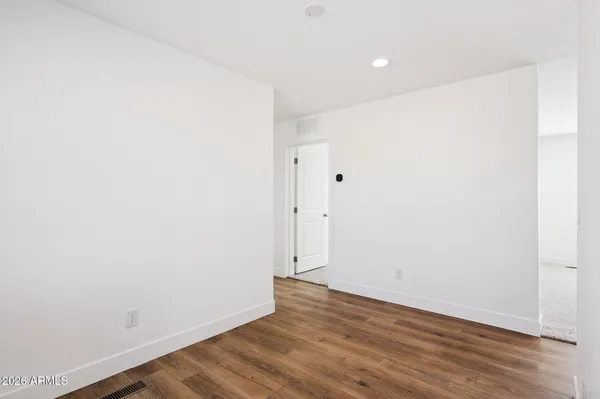 a view of an empty room