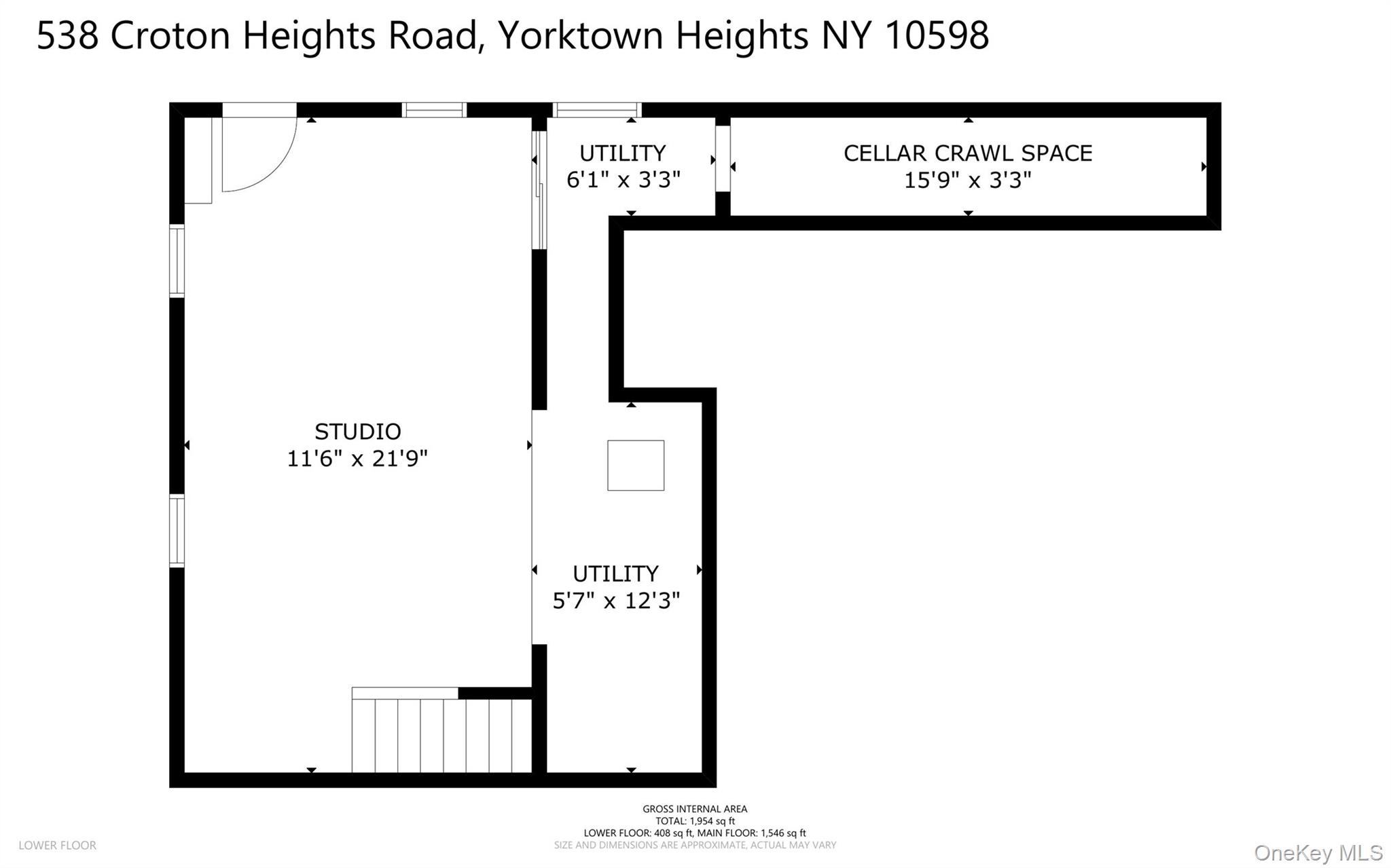 538 Croton Heights Road Yorktown Heights, NY 10598 - Photo 24 of 24 Lower level floor plan.