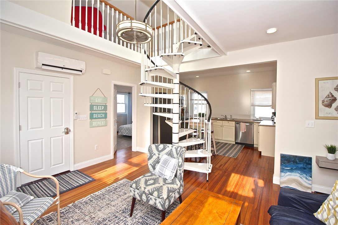 668 Thames Street, Unit 3 Newport, RI 02840 - Photo 47 of 47 Floor Plan View to front door, bedroom 1, kitchen and loft