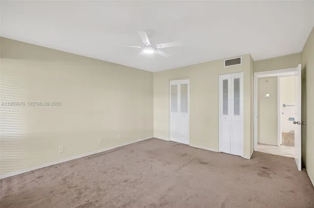 a view of an empty room