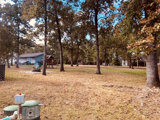 a view of road with trees