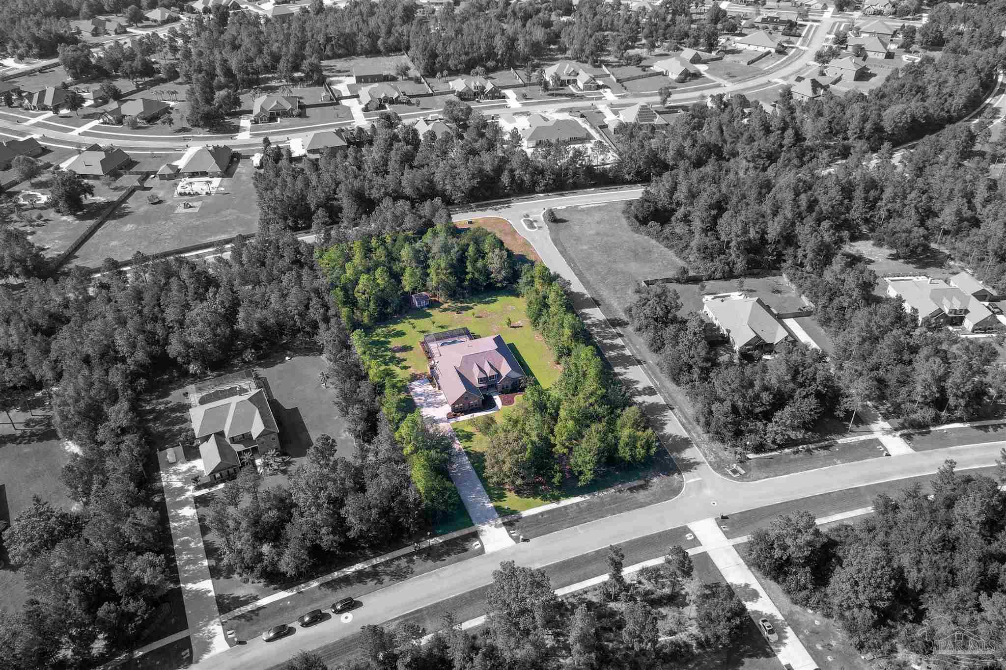 5847 Mossy Creek Lane Pace, FL 32571 - Photo 49 of 50 an aerial view of multiple house