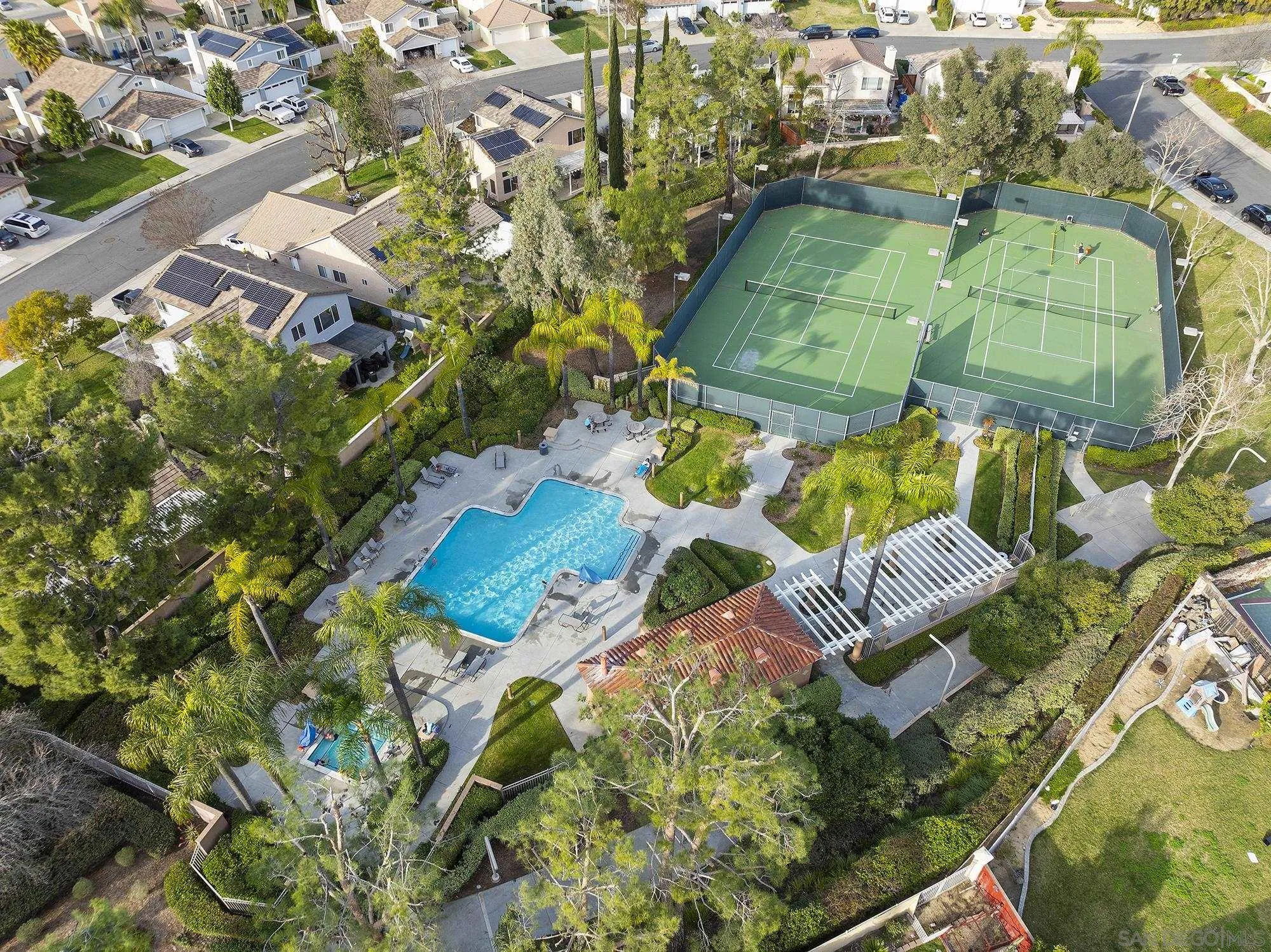 31450 Corte Rimola Temecula, CA 92592 - Photo 28 of 31 an aerial view of a swimming pool
