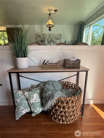 a view of a wooden floor in livingroom