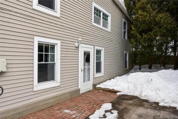 a backyard of a house