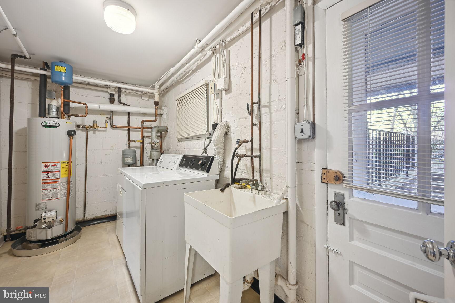 2020 Tunlaw Road Northwest Washington, DC 20007 - Photo 26 of 33 Laundry Room & access to Back Yard