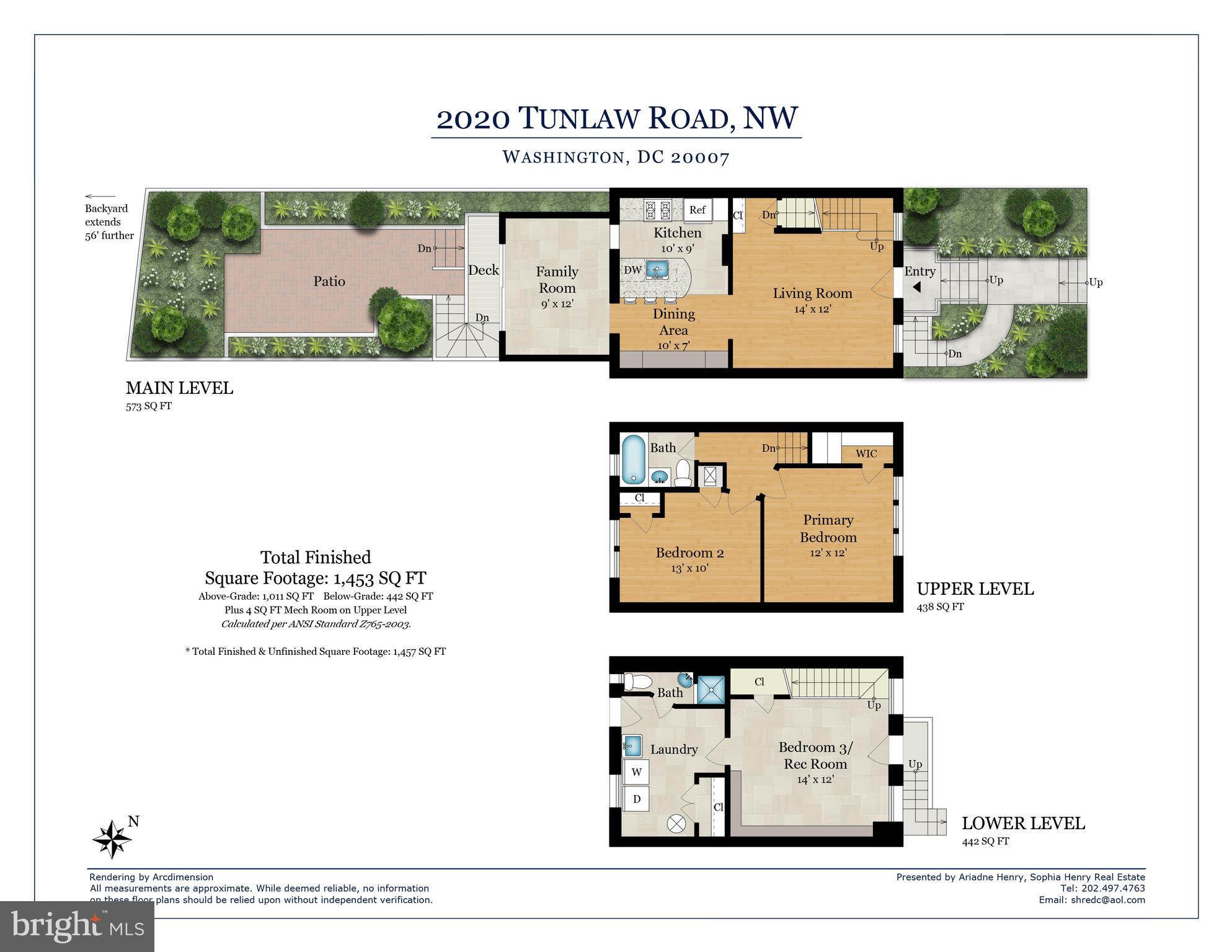 2020 Tunlaw Road Northwest Washington, DC 20007 - Photo 33 of 33 Floor plan