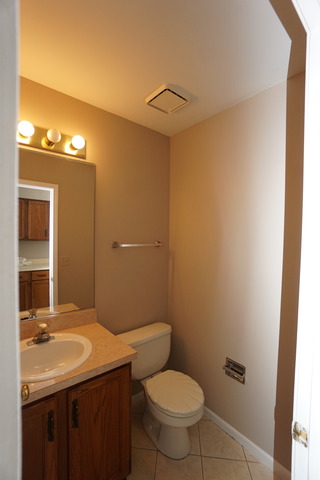 1129 Coldspring Road Elgin, IL 60120 - Photo 5 of 18 a bathroom with a sink and mirror with toilet