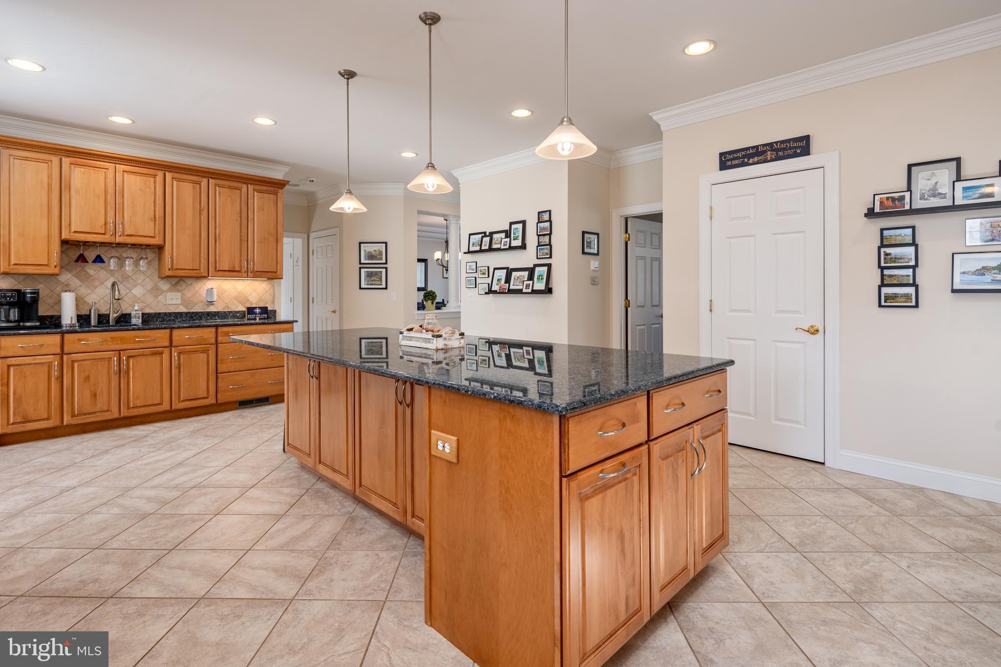 115 Cedar Road Chester, MD 21619 - Photo 18 of 71 a large kitchen with stainless steel appliances granite countertop a stove a sink and a refrigerator