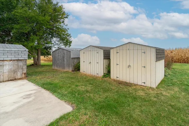 a view of a door of the house