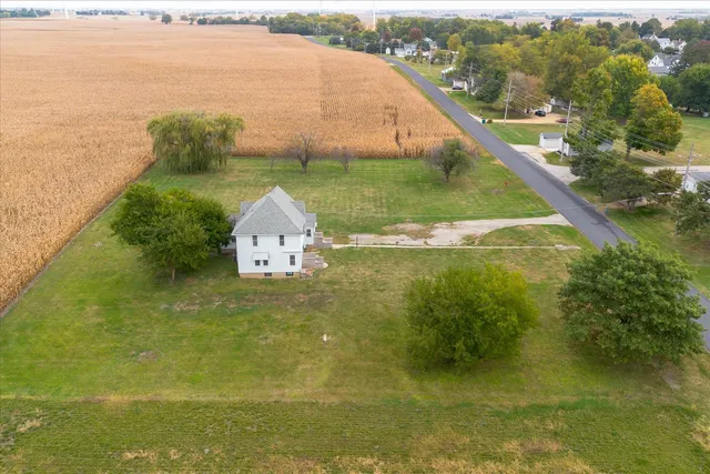 a view of a lake with a outdoor space