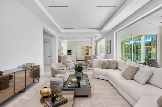 a view of an empty room with a balcony