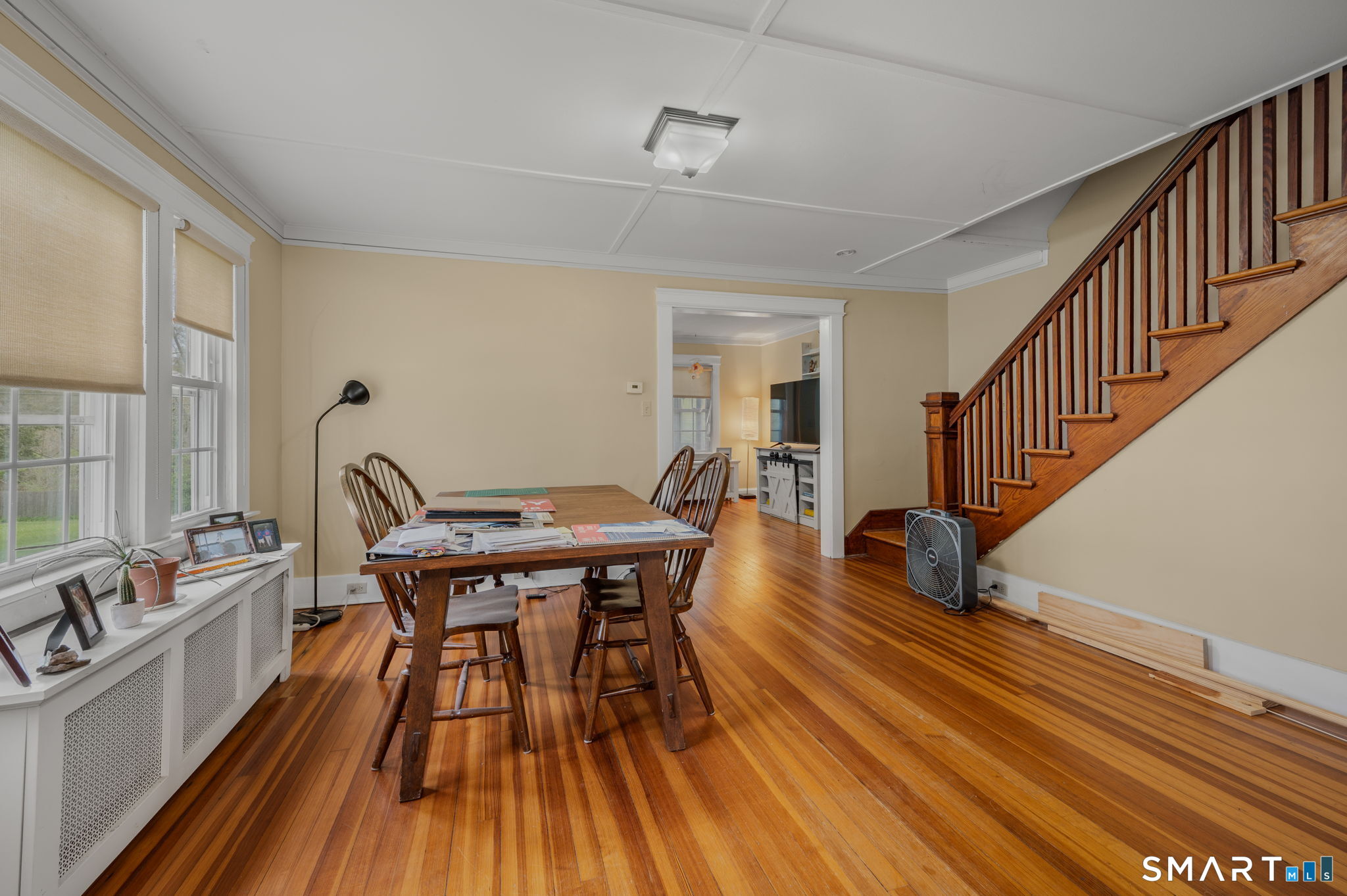 414 Main Street Sprague, CT 06330 - Photo 9 of 34 a view of a dining room with furniture window and wooden floor