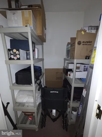 a view of storage and utility room