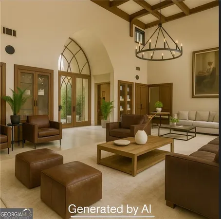 a kitchen with stainless steel appliances kitchen island granite countertop a table and chairs in it