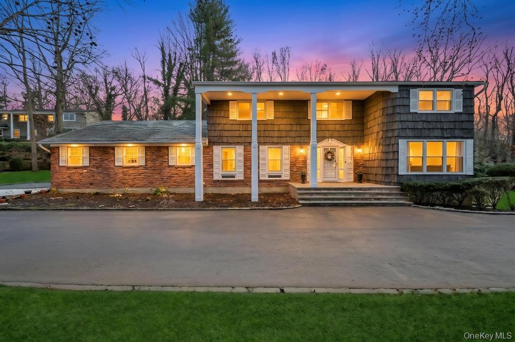 a view of a house with a swimming pool