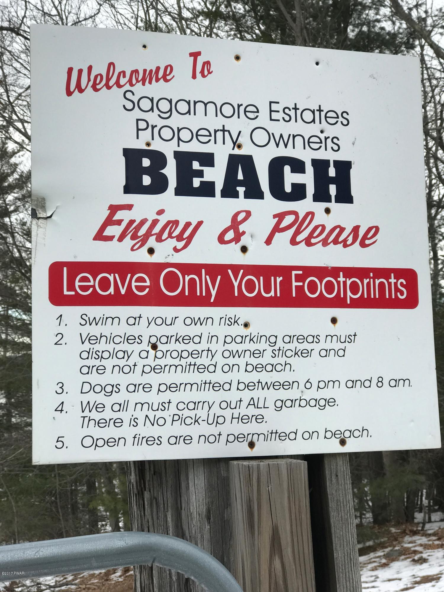 116 Sagamore Road Shohola, PA 18458 - Photo 25 of 27 BEACH RULES