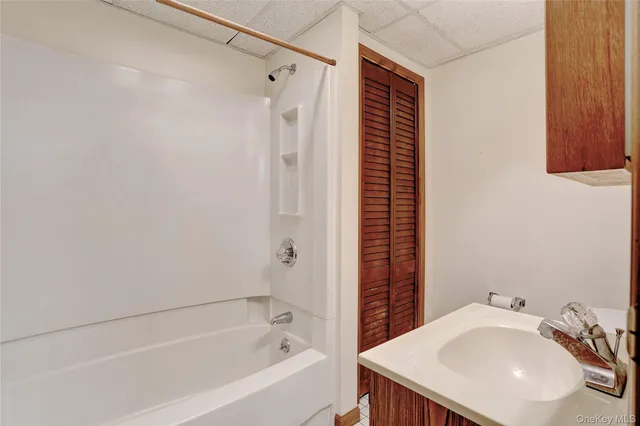 a bathroom with a sink and a bathtub