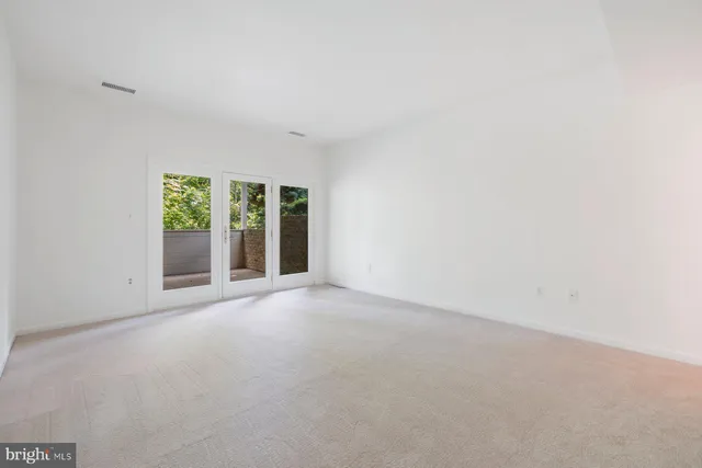 a view of backyard with green space