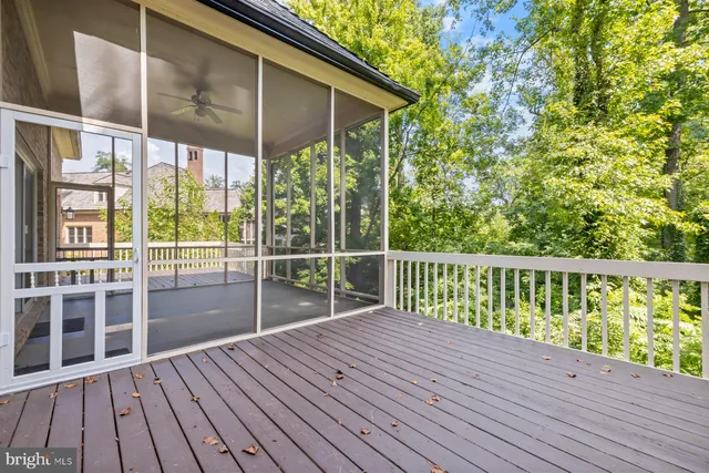 a view of an ocean and a yard