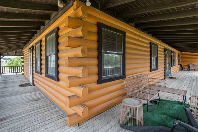 a view of a house with a porch