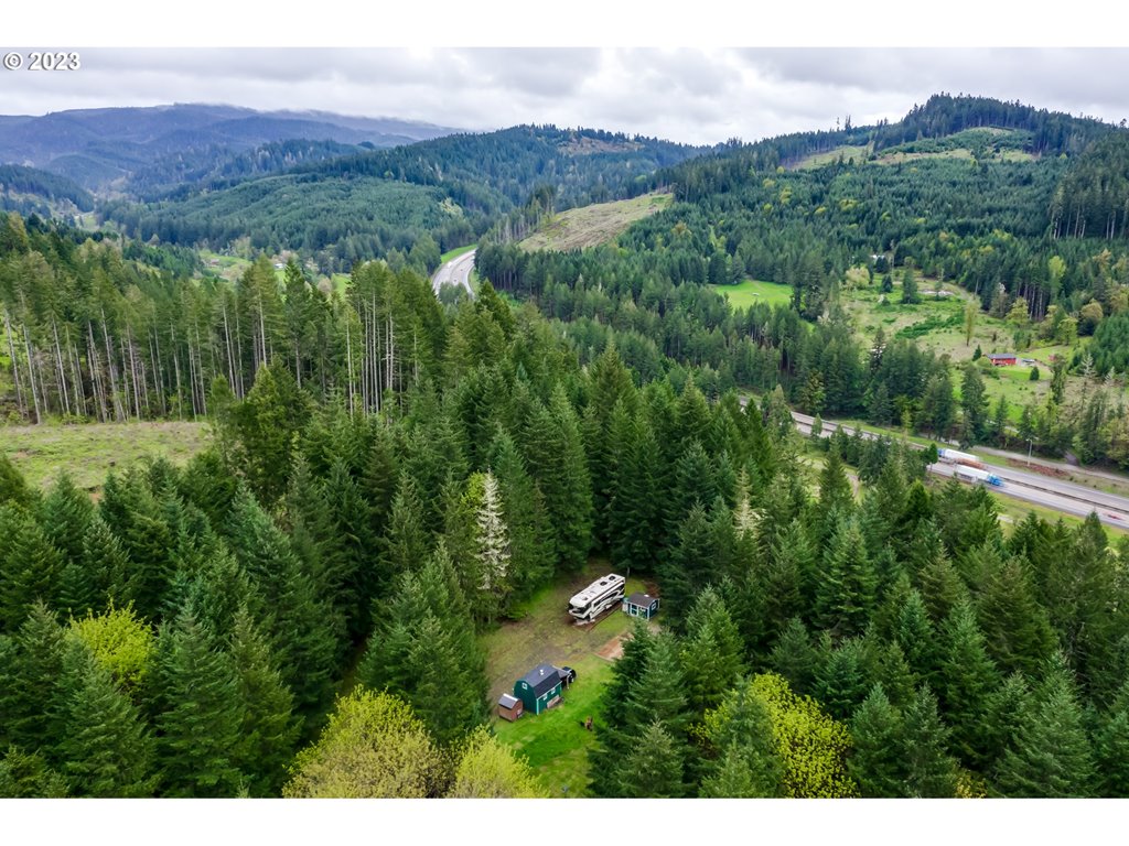 924 Buck Creek Road Drain, OR 97435 - Photo 7 of 22 a view of a lush green hillside and houses
