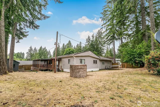 a view of porch with seating space