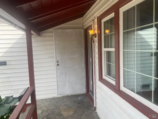 a view of front door