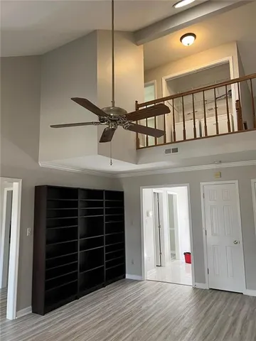 a view of an entryway with a window