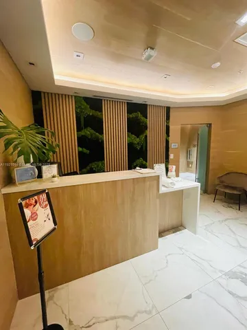 a city view with tall buildings